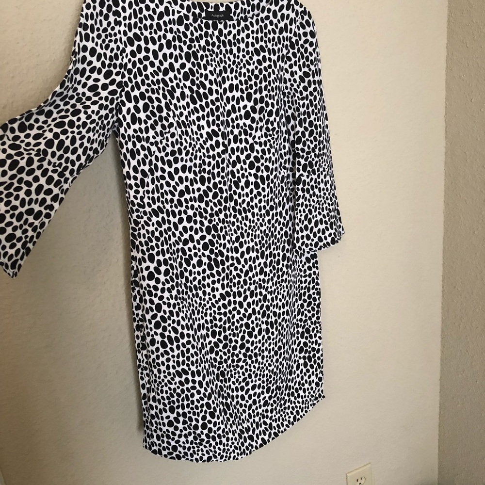 NWOT AUTOGRAPH Black&White Print Sheath Dress - Picture 3 of 6